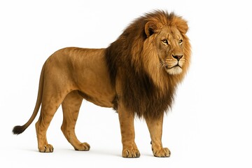 Lion isolated on transparent background 