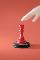 AI hand moving influencers like chess pieces, Digital Puppet Master