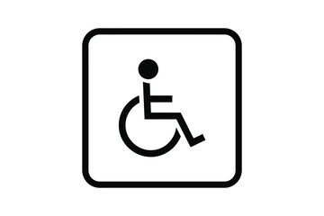 Handicap access sign, accessible icon, disability symbol, universal design
