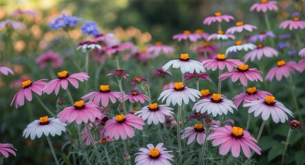 Obraz premium Black Eyed Susan in Bloom During the Summer with Empty Copy Space for Text