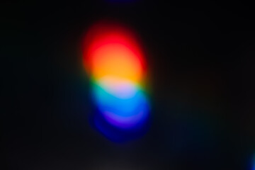light leak overlay effect with blur rainbow light leaks and bokeh,retro grain noisy film distressed...