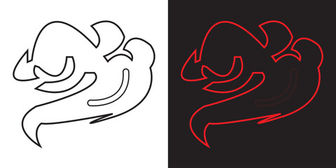 Smoke steam icon . Vector illustration. EPS 10/AI