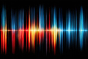 Abstract Colorful Sound Waveform