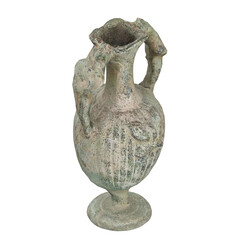 3D rendering illustration of an ancient double handled amphora