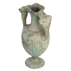 3D rendering illustration of an ancient double handled amphora