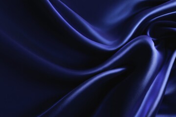 Obraz premium Deep Blue Fabric Drape Texture