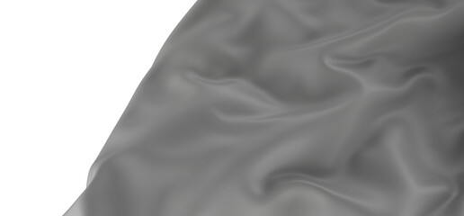 A close-up image of a white fabric draped in a smooth, flowing pattern. The fabric is soft and...