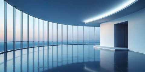 3d render of a modern building