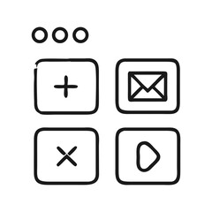 Hand-Drawn UI Icons