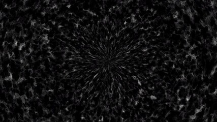 Loop center grey circle particles cloud animation motion on black abstract Background. Gold blue stars particle on black background motion titles cinematic - Powered by Adobe