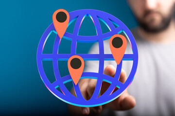 Illustrates global reach and interconnectedness. Ideal for technology, travel, and communication.