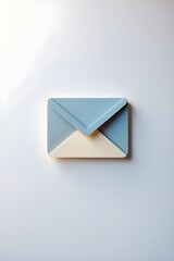E-mail concept. A blue envelope. 