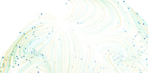 Elegant abstract background with flowing lines and scattered dots. Perfect for modern designs.