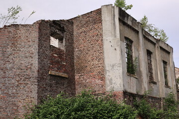 Verlassenes Industriegebäude im Zentrum der Stadt Hagen im Ruhrgebiet