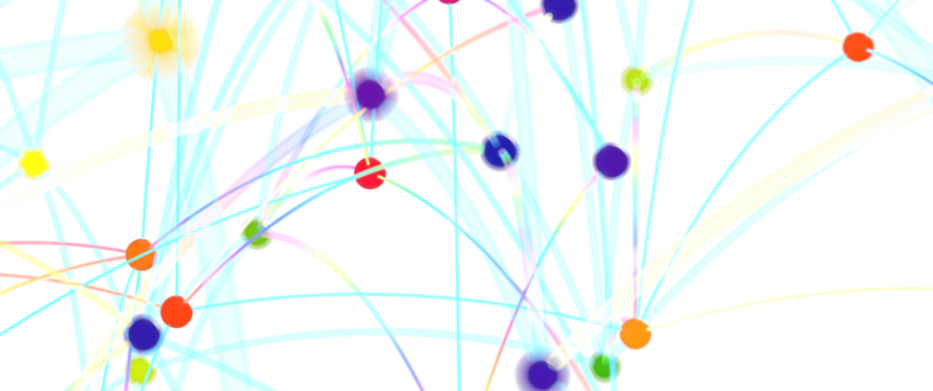 Abstract Colorful Network Connection - Powered by Adobe