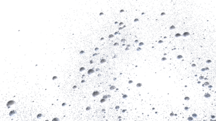 Abstract image of silver bubbles floating on a white background. Perfect for cosmetic or spa designs.