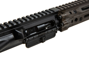 AR-15 ejection port close-up