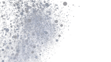 Abstract background image of gray particles bursting. Perfect for design projects needing a modern, clean aesthetic.