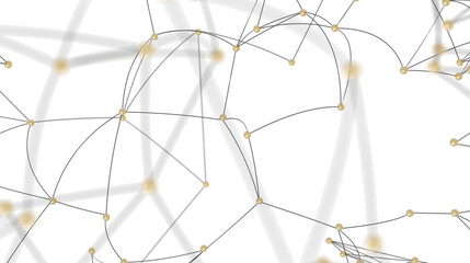 Abstract Network with Connected Dots