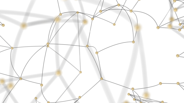 Abstract Network with Connected Dots