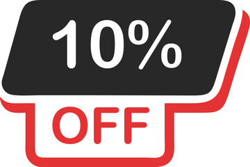 10 percent off icon