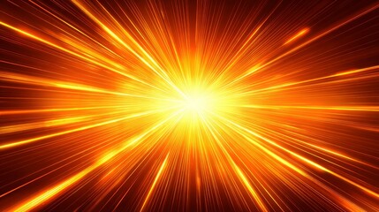 Obraz premium Orange Radiant Burst Background Design