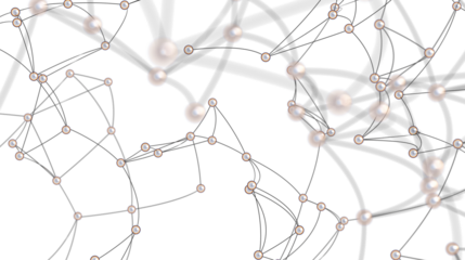 Abstract Network with Connected Pearls