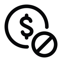 Simple Poverty outline icon. The icon can be used for websites, print templates, presentation templates, illustrations, etc	
