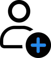 Obraz premium Add user icon