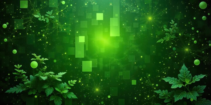 green binary code