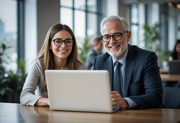 business team working together. Confident Professionals Collaborating in Modern Office – Teamwork and Innovation at Work.  Generative AI