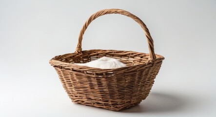Obraz premium Small basket isolated on white background