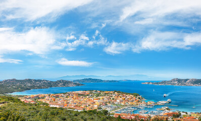 Unbelivable view on Palau port and La Maddalena island.