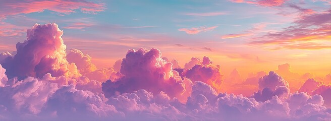 Pastel Sunset Cloudscape