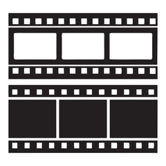 Film Strip Vector Icon Set, Set of film frame, vector illustration