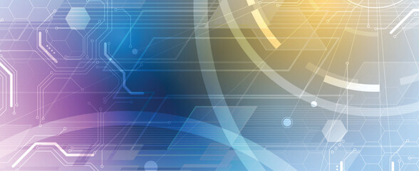 Abstract high digital technology and science background