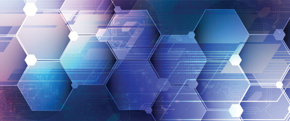 Abstract high digital technology and science background