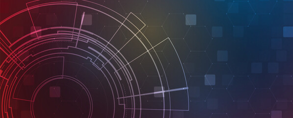 Abstract high digital technology and science background