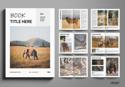 Animal Photo Magazine Layout Template