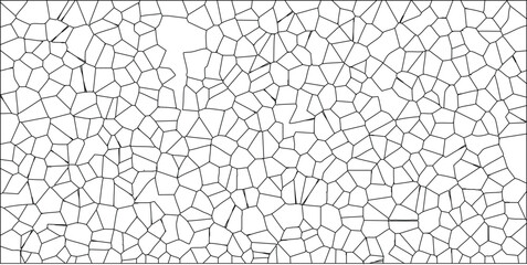 Abstract cellular pattern background texture with irregular shapes and thin black lines for design projects and modern visuals