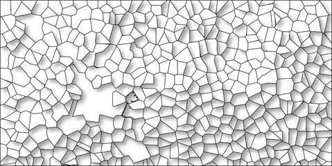 Abstract cellular pattern with subtle shadows and irregular shapes a geometric design for versatile use