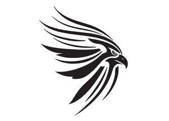 eagle flying logo silhouette vector, eagle logo icon silhouette, bald eagle silhouette, black american eagle flying logo silhouette, flying eagle bird silhouette isolated on white background	