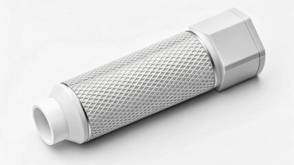 A close-up of a metallic cylinder featuring a detailed "knurled grip" texture, suggesting industrial design, precision engineering, and ergonomic handling in various mechanical