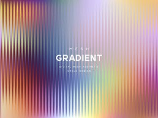 3d glassmorphism glass with iridescent colors on the pastel pink. Abstract gradient background. Corrugated trendy texture. Vector illustration.