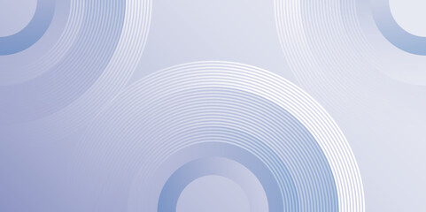 Obraz premium Modern Abstract Blue Background with Circular Geometric Elements. Minimal Blue Abstract Background with Gradient Circles. Vector. 