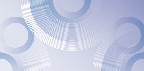 Modern Abstract Blue Background with Circular Geometric Elements. Minimal Blue Abstract Background with Gradient Circles. 