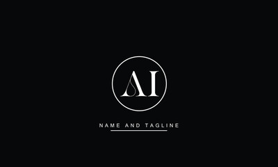 AI, IA Abstract Letters Logo Monogram