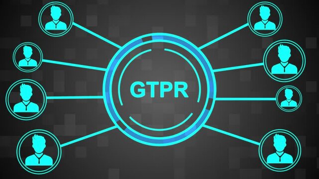 Businessman presses button GDPR general data protection regulation on phone and virtual web electronic user interface. - Powered by Adobe