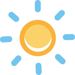 Sunshine icon vector