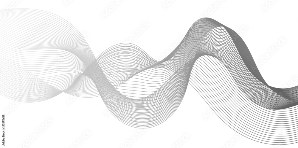 Poster abstract wave line for banner, wallpaper background with wave design. abstract business wave curve l